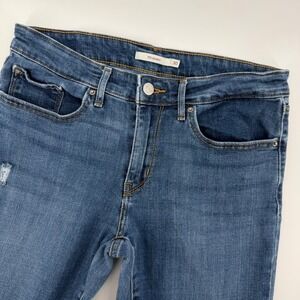 Levi's 711 Skinny Jeans Women's Size 30 Medium Wash Distressed